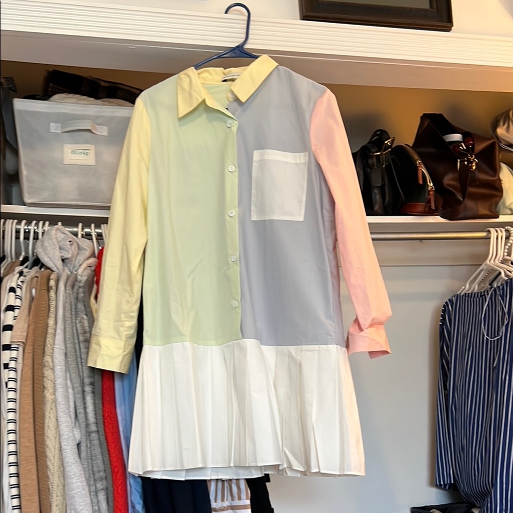 NWOT English Factory Pastel Button-Up Shirt